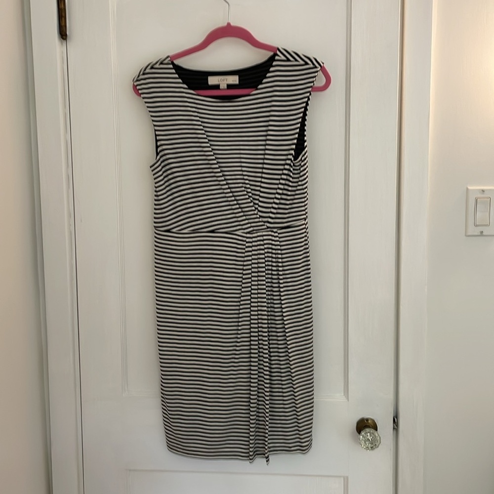 Black and White Striped Women's dress